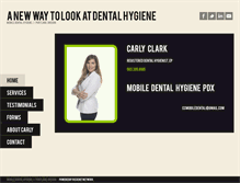 Tablet Screenshot of mobiledentalhygienepdx.com